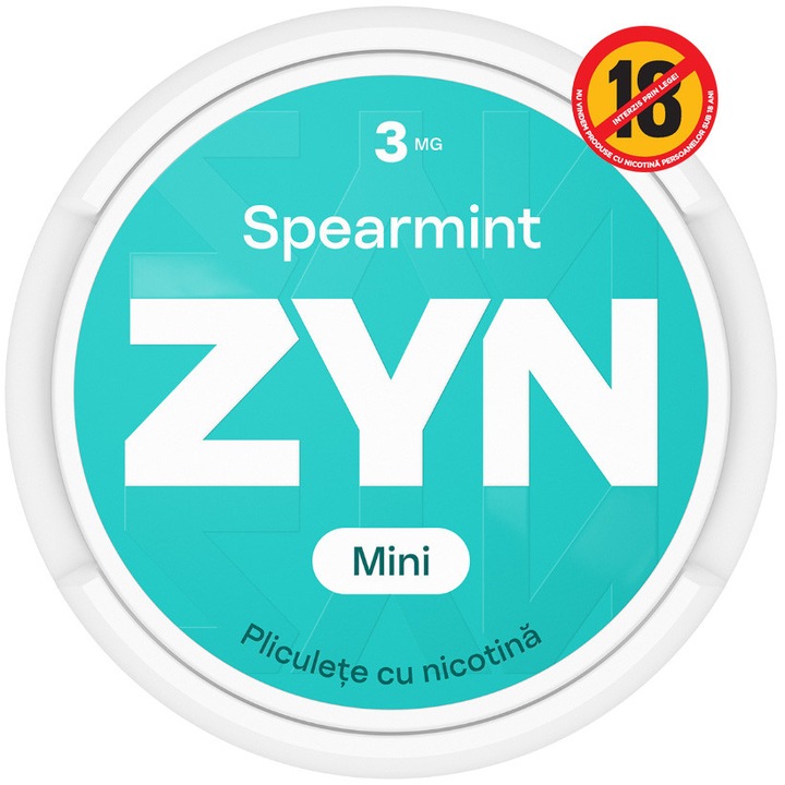 Pliculete cu nicotina ZYN SPEARMINT, format mini, 3mg