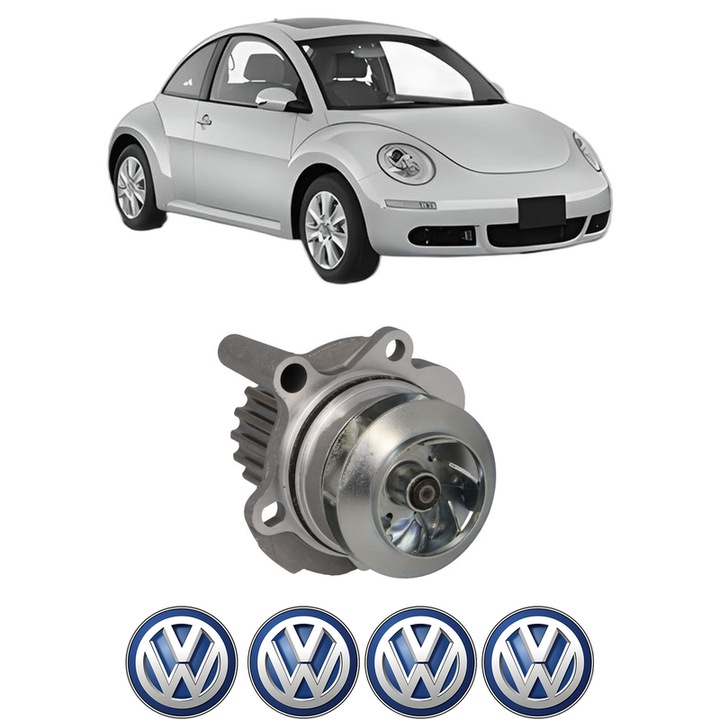 Pompa apa Volkswagen NEW BEETLE (9C1, 1C1) 1.9 TDI din 2001-2010 KW 74 CP 101 CMC 1896, Auto, HEPU, 4x Stikere auto cu Volkswagen
