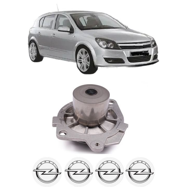 Pompa apa OPEL ASTRA H (A04) 1.9 CDTI (L48) din 2004-2010 KW 88 CP 120 CMC 1910, Auto, HEPU, 4x Stikere auto cu OPEL