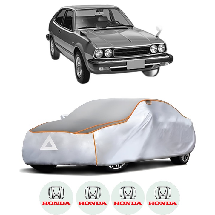 Husa Prelata Antigrindina Auto HONDA ACCORD I Hatchback (SJ, SY) din 1979-1983, Protectie auto contra intemperiilor la grindina, Waterproof, 4x Stickere auto HONDA