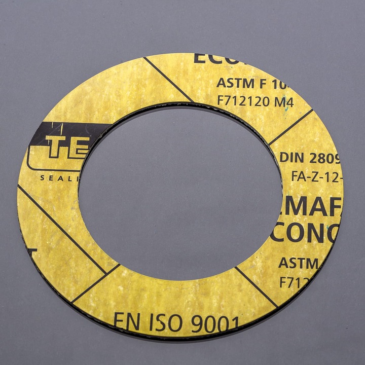 Tömítés DN20 PN16 POLBERIS TEMAFAST azbesztmentes, 210°C, 140°C, sárga, készlet
