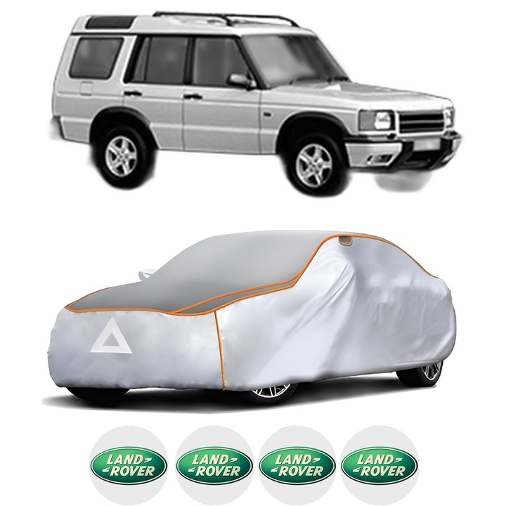 Husa Prelata Antigrindina Auto LAND ROVER DISCOVERY I (LJ) din 1989-1998, Protectie auto contra intemperiilor la grindina, Waterproof, 4x Stickere auto LAND ROVER
