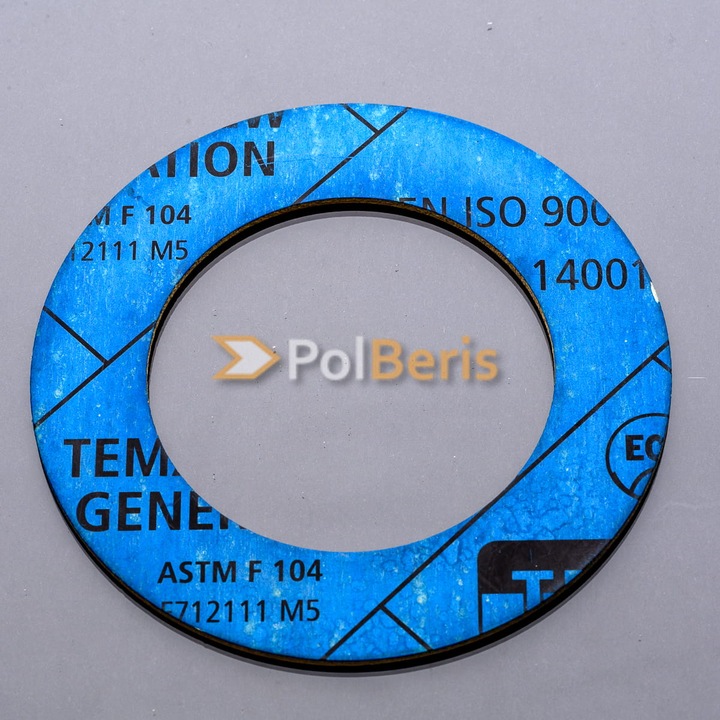 Tömítés DN100 3mm TEMASIL NG, kék, PN10/16, ipari berendezésekhez