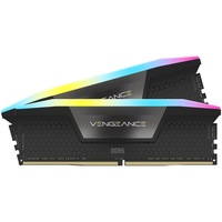 Memorie Corsair VENGEANCE RGB DDR5, 32GB, KIT 2x16GB, 6000MT/s, C28, Intel XMP, Negru