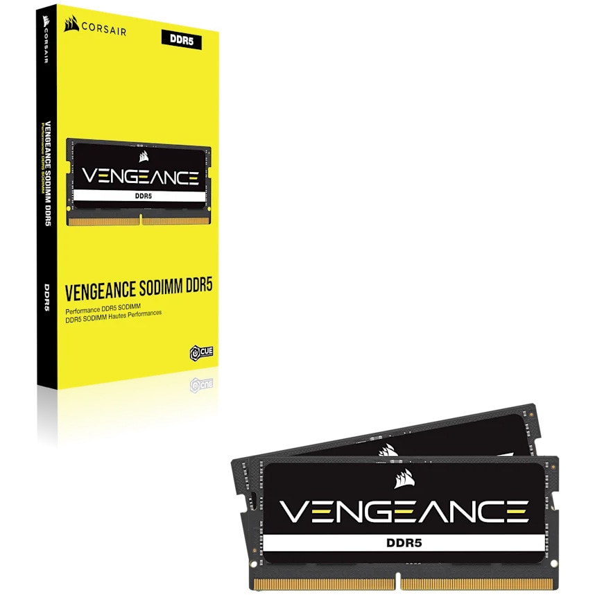 Memorie Corsair VENGEANCE, SODIMM, DDR5, 64GB, KIT 2x32GB, 5600MHz
