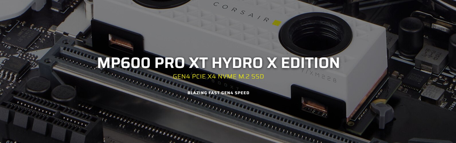 SSD Corsair MP600 PRO XT Hydro X, 2TB, PCIe x4, M.2, NVMe, Alb