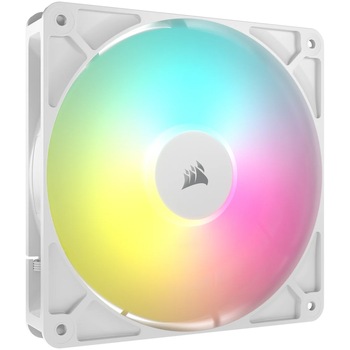 Ventilator Corsair RS140 ARGB 140mm PWM, 330 - 1700 RPM, Alb