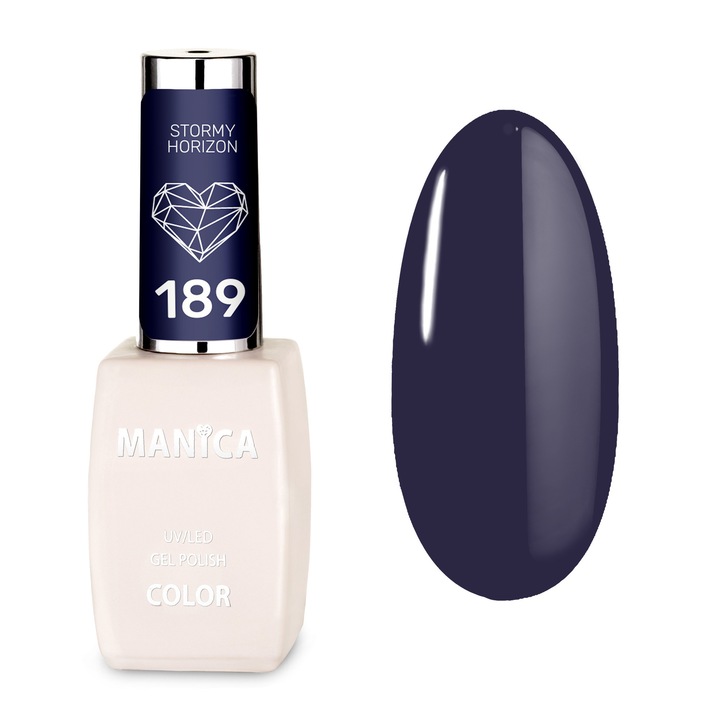 Oja hibrida Manica 10ml - Stormy Horizon, granat profund, efect LED/UV