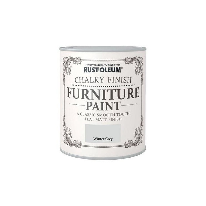 Vopsea pentru mobila cu aspect calcaros Gri de Iarna - Winter Grau 125 ml