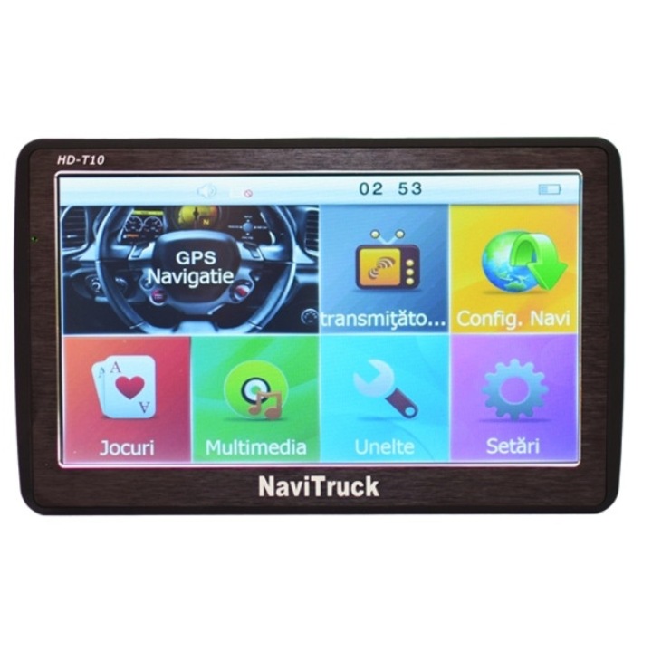 Navigatie GPS pentru Camioane,model 2017 NaviTruck HDT10, 8GB,ecran mare de 7 inch+Parasolar