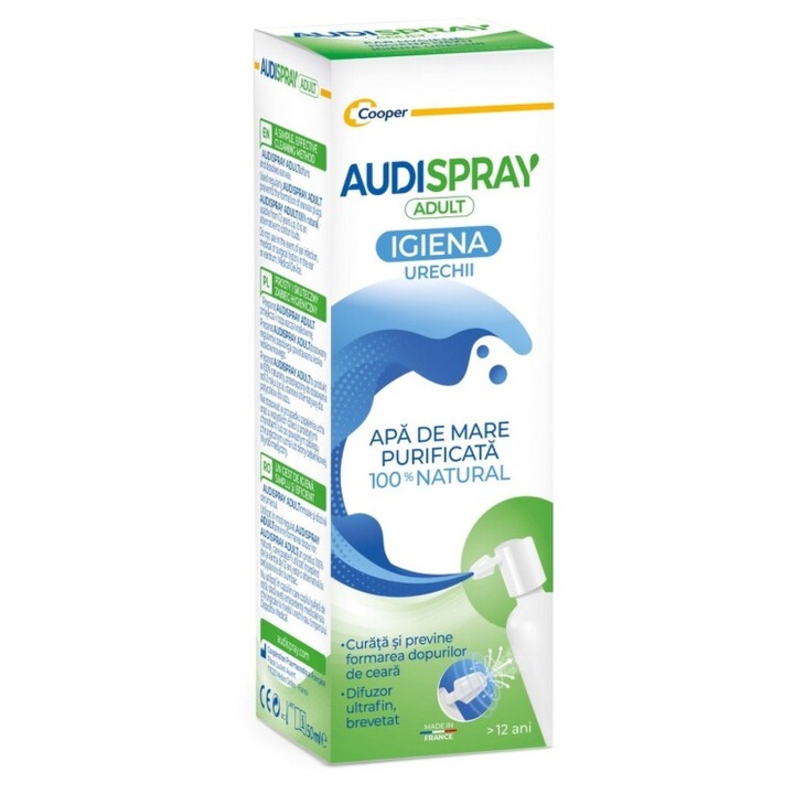 Spray pentru curatat urechea, Audispray adulti, 50 ml 50 ml