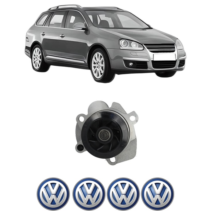 Pompa apa Volkswagen GOLF V Variant (1K5) 2.0 TDI 16V din 2007-2009 KW 103 CP 140 CMC 1968, Auto, HEPU, 4x Stikere auto cu Volkswagen