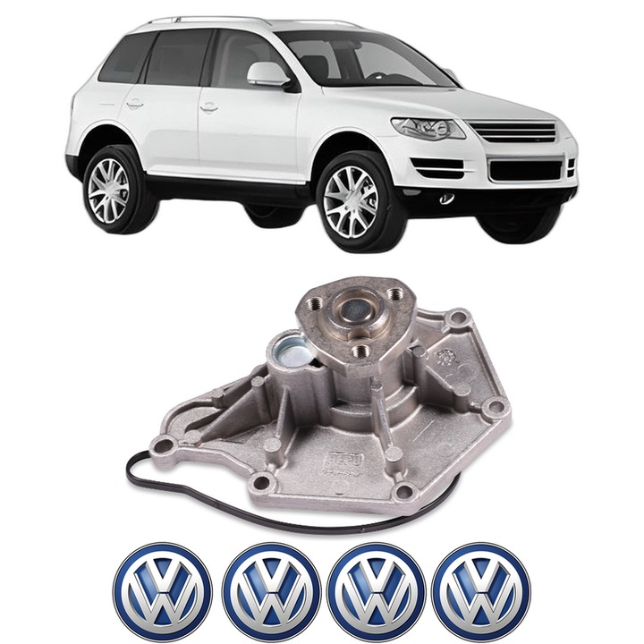 Pompa apa Volkswagen TOUAREG (7LA, 7L6, 7L7) 3.0 V6 TDI din 2007-2010 KW 176 CP 240 CMC 2967, Auto, HEPU, 4x Stikere auto cu Volkswagen