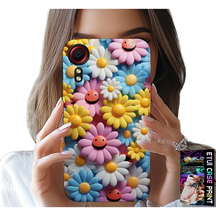 Carcasă pentru telefon, World Case, Samsung Galaxy Xcover 7, flori colorate, silicon