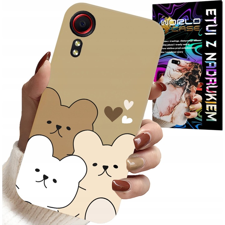 Telefontok, World Case, Samsung Galaxy XCover 7, maci design, szilikon, többszínű