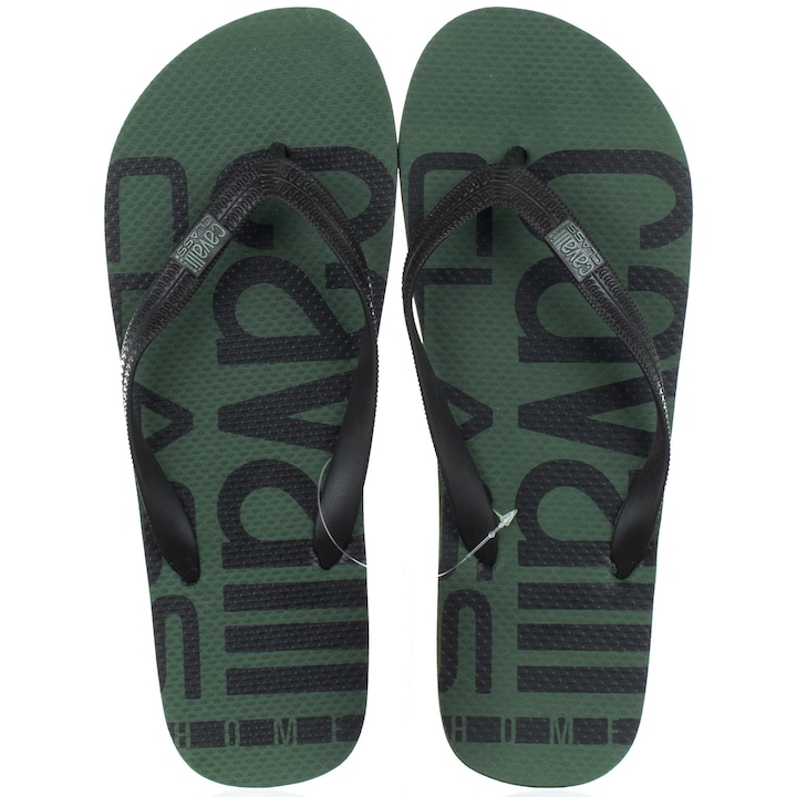 Slapi barbati, Cavalli, D001075-B001, kaki/negru, utilizare zilnica