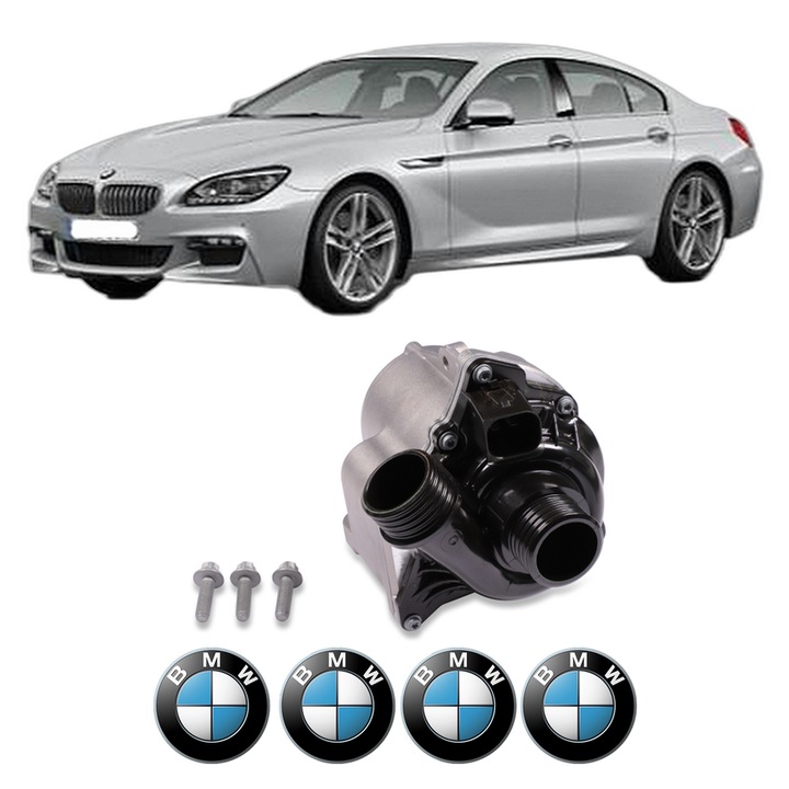 Pompa apa BMW Seria 6 Gran Coupe (F06) 640 i xDrive din 2013-2018 KW 235 CP 320 CMC 2979, Auto, HEPU, 4x Stikere auto cu BMW
