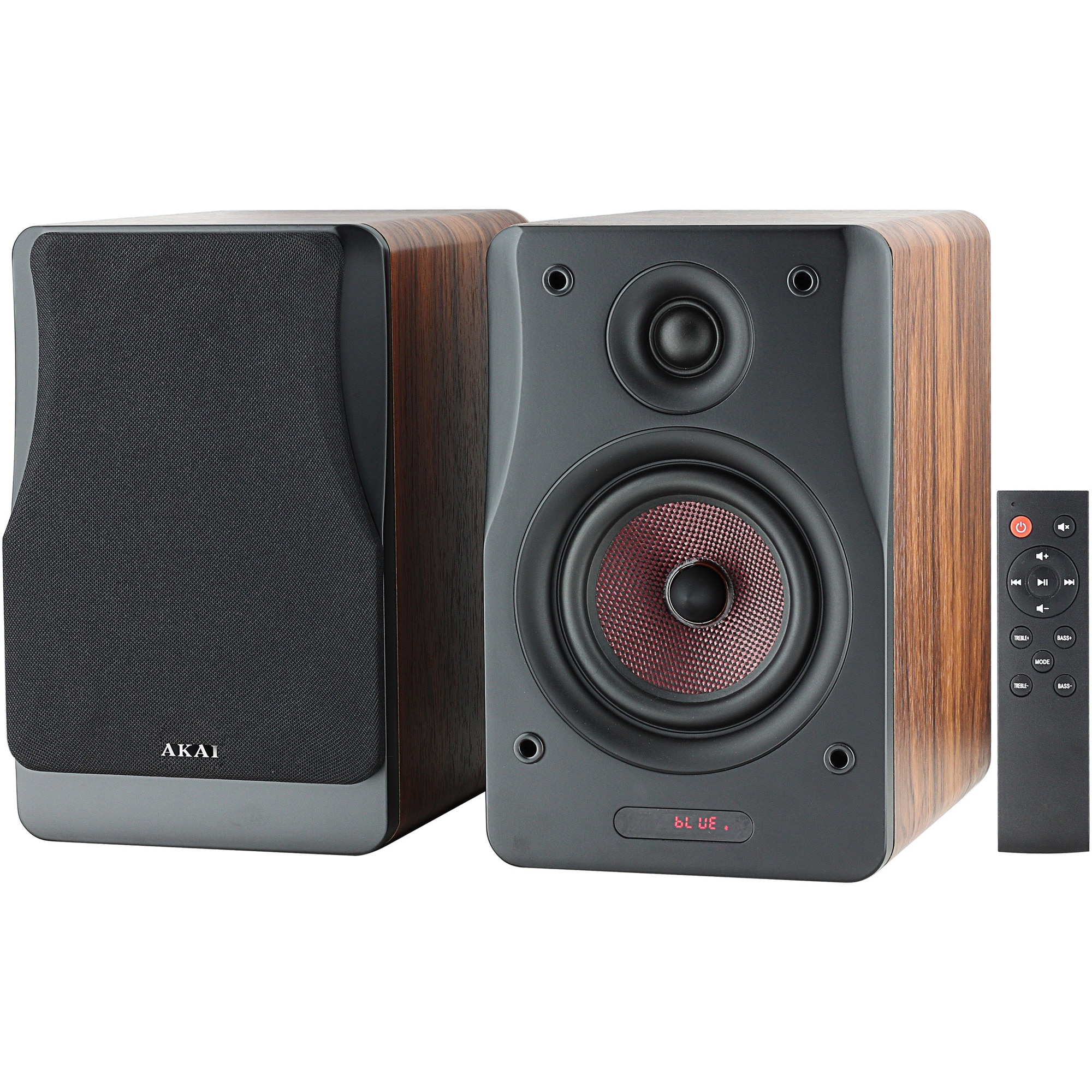 Boxe active Akai AHS-600A, 50W, Bluetooth, FM, Aux-In, Display LED, Negru/MDF