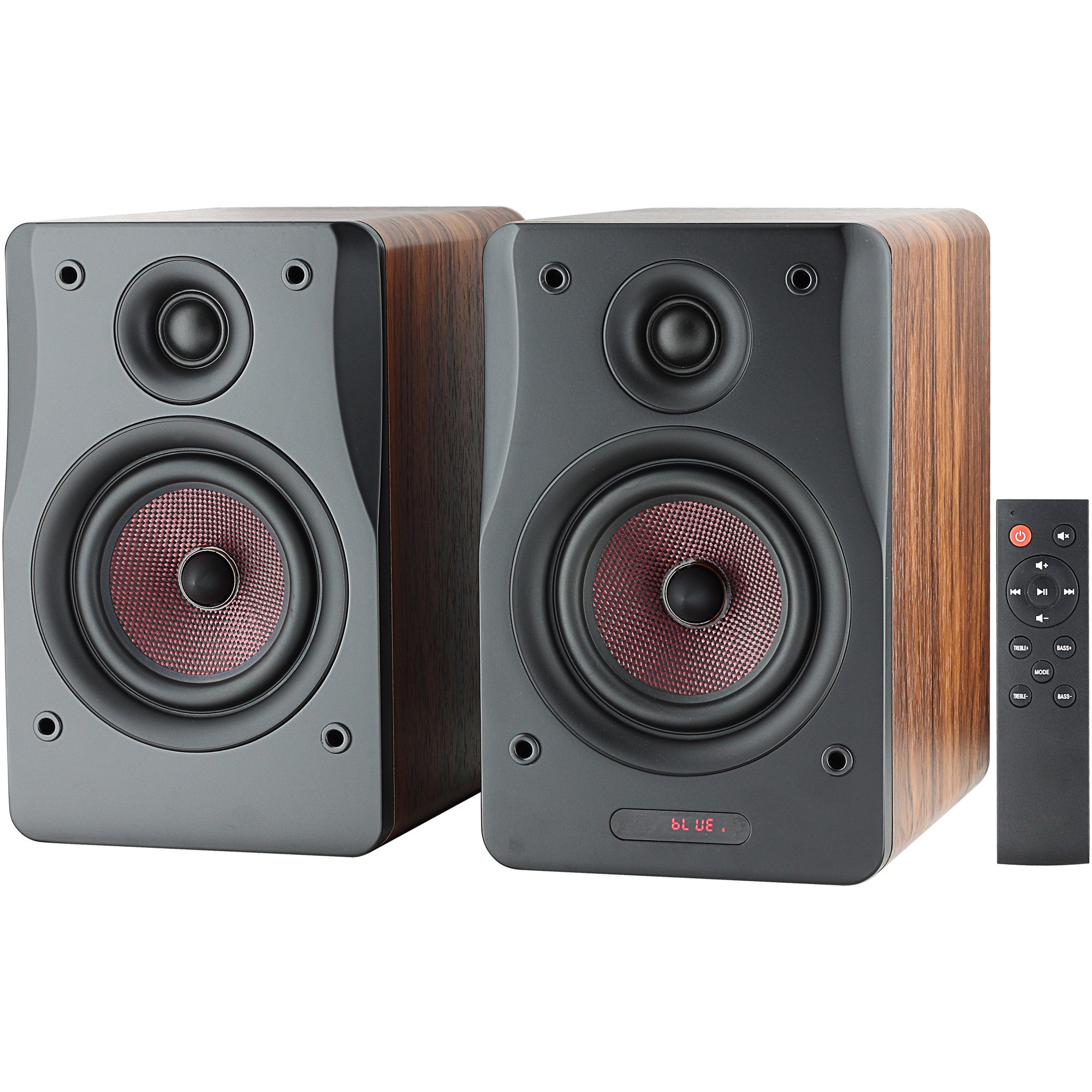 Boxe active Akai AHS-600A, 50W, Bluetooth, FM, Aux-In, Display LED, Negru/MDF