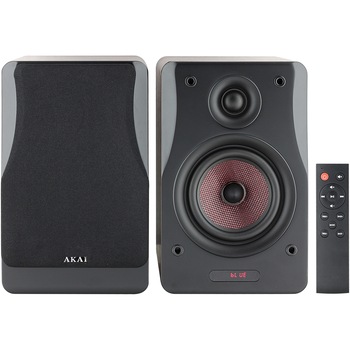 Boxe active Akai AHS-600A, 50W, Bluetooth, FM, Aux-In, Display LED, Negru/MDF