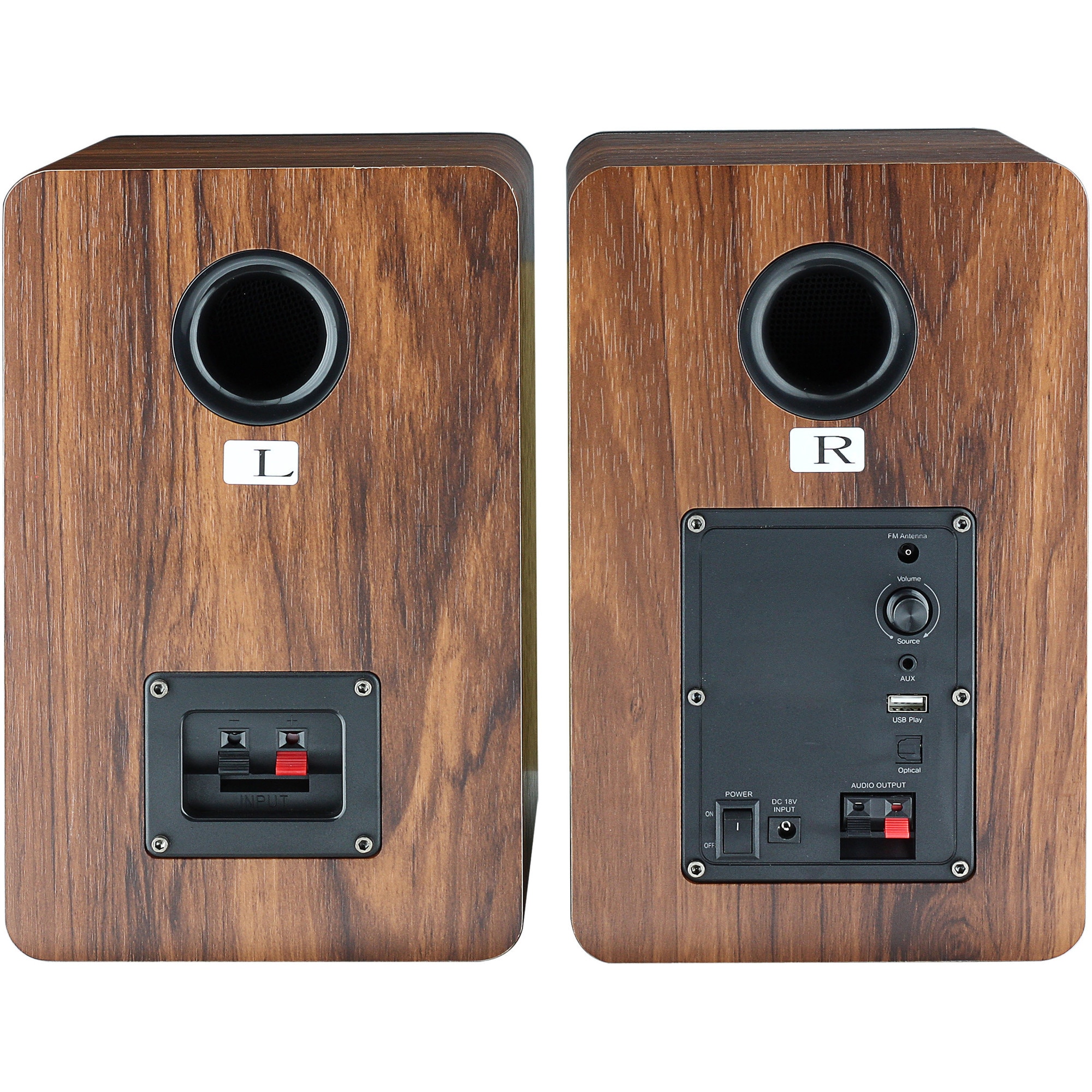 Boxe active Akai AHS-600A, 50W, Bluetooth, FM, Aux-In, Display LED, Negru/MDF
