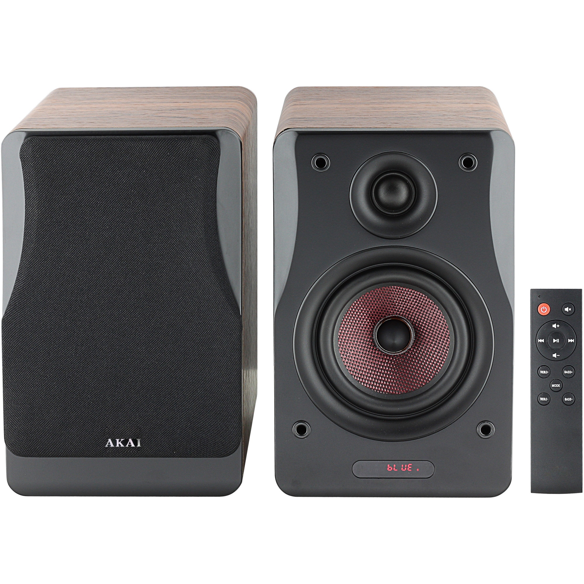 Boxe active Akai AHS-600A, 50W, Bluetooth, FM, Aux-In, Display LED, Negru/MDF