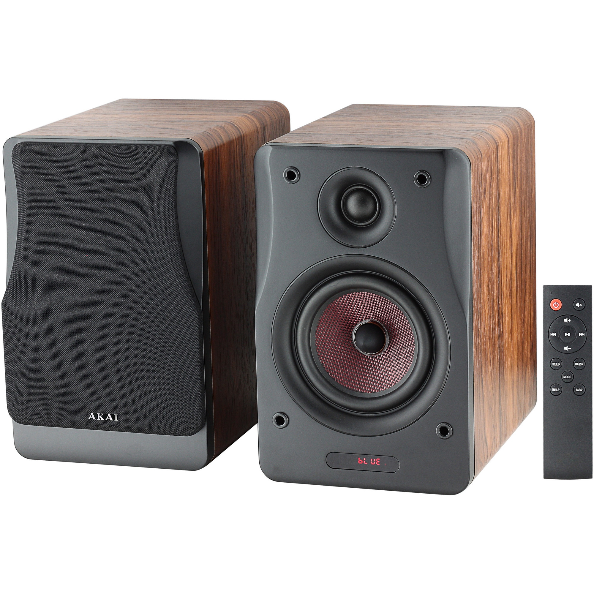 Boxe active Akai AHS-600A, 50W, Bluetooth, FM, Aux-In, Display LED, Negru/MDF