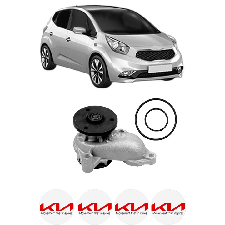 Pompa apa KIA VENGA Hatchback Van (YN) CRDi din 2015 KW 57 CP 77 CMC 1396, Auto, HEPU, 4x Stikere auto cu KIA