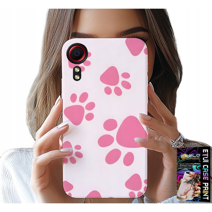 Carcasă pentru Samsung Galaxy Xcover 7, World Case, roz, silicon