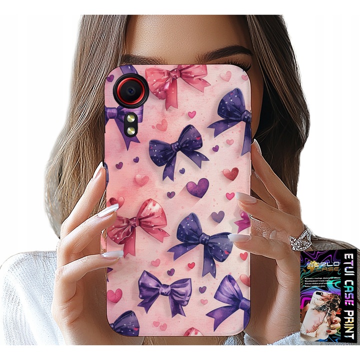 Carcasa pentru Samsung Galaxy XCover 7, World Case, silicon, multicolor, set cu sticlă