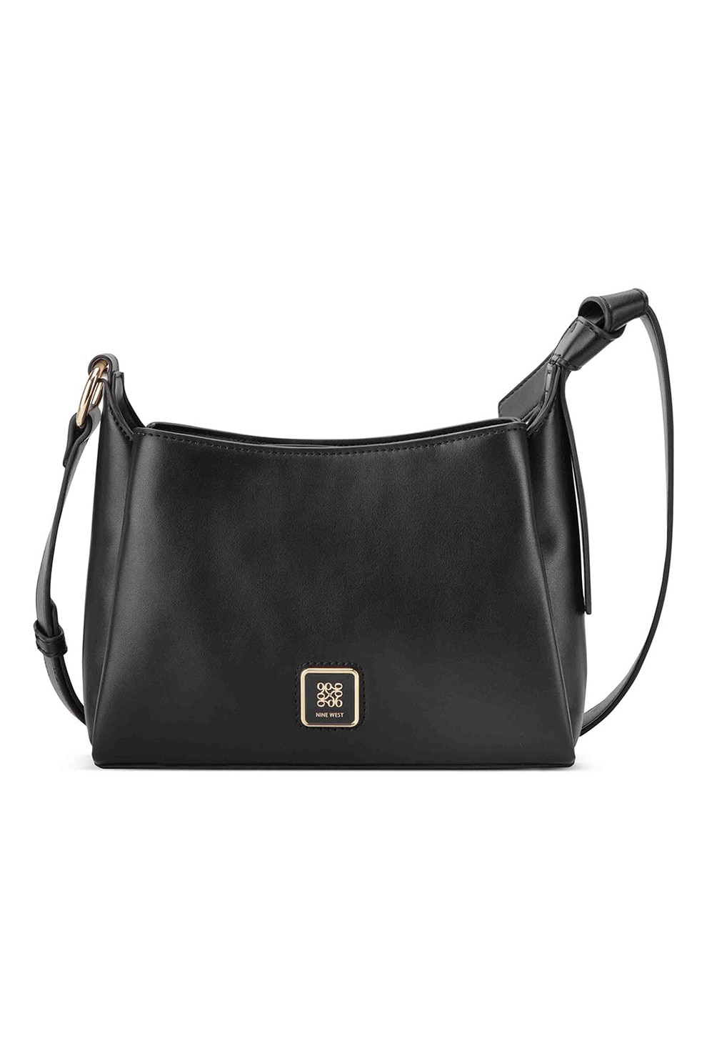 NINE WEST, Geanta de piele ecologica cu bareta de umar si logo