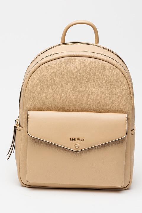 NINE WEST, Rucsac cu buzunare multiple si barete ajustabile, Bej