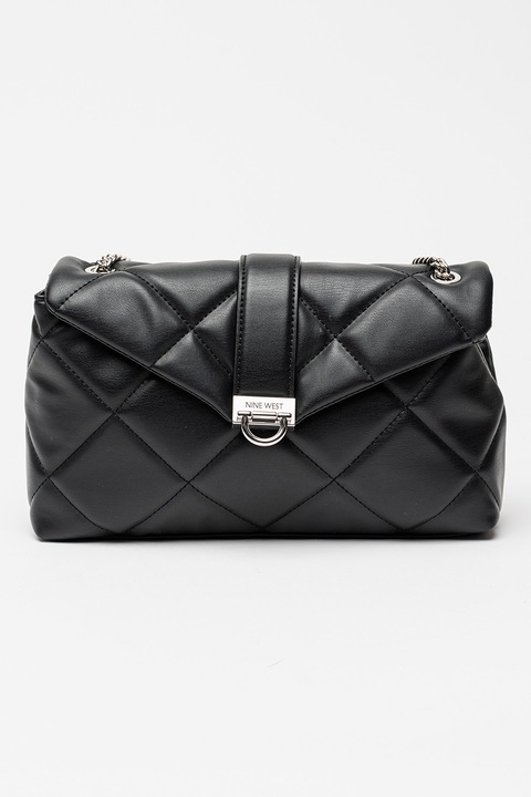 NINE WEST, Steppelt válltáska, Fekete