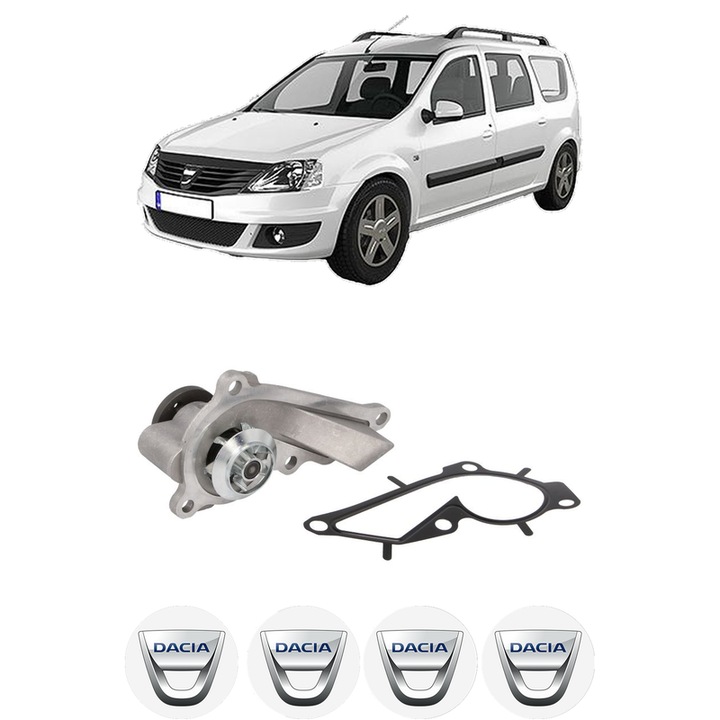 Pompa apa DACIA LOGAN MCV II 1.0 LPG (K8ML) din 2019 KW 74 CP 101 CMC 999, Auto, HEPU, 4x Stikere auto cu DACIA