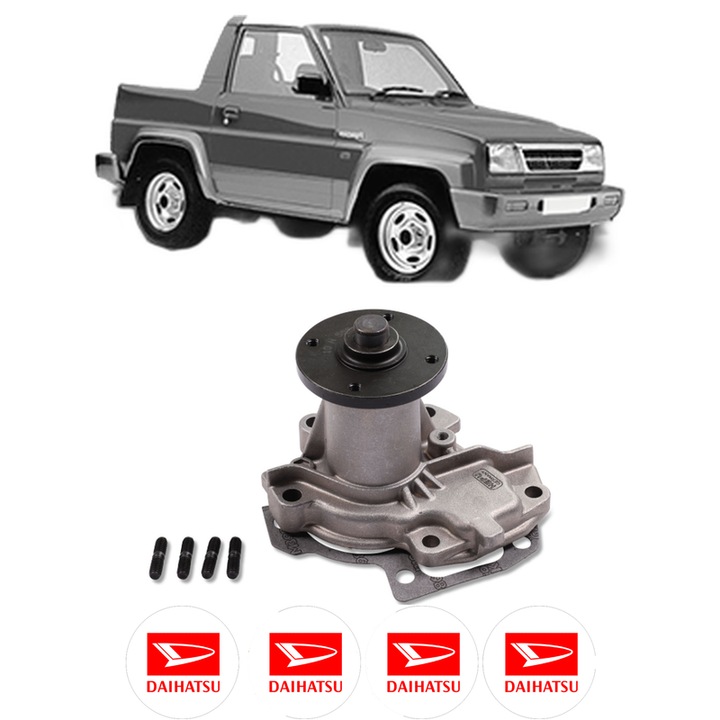 Pompa apa DAIHATSU FEROZA Soft Top (F300) 1.6 i 16V din 1988-1999 KW 70 CP 95 CMC 1590, Auto, HEPU, 4x Stikere auto cu DAIHATSU
