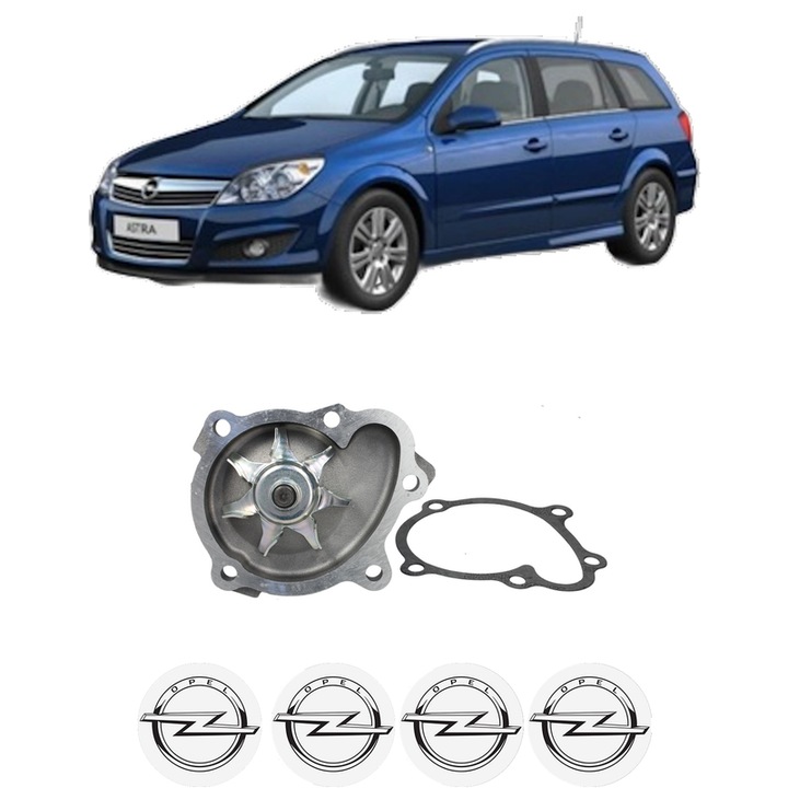 Pompa apa OPEL ASTRA H CLASSIC Estate (A04) 1.7 CDTi (L35) din 2009 KW 81 CP 110 CMC 1686, Auto, HEPU, 4x Stikere auto cu OPEL