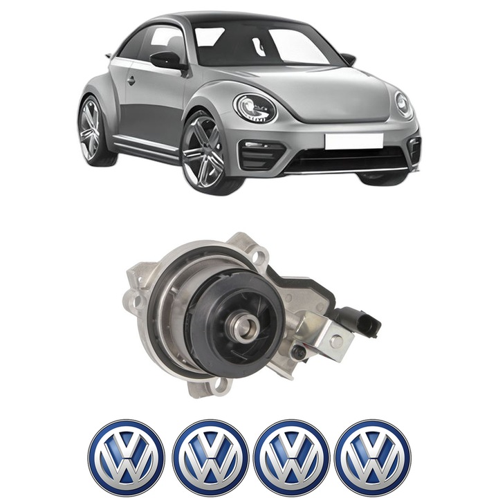 Pompa apa Volkswagen BEETLE (5C1, 5C2) 2.0 TDI din 2014-2018 KW 110 CP 150 CMC 1968, Auto, HEPU, 4x Stikere auto cu Volkswagen