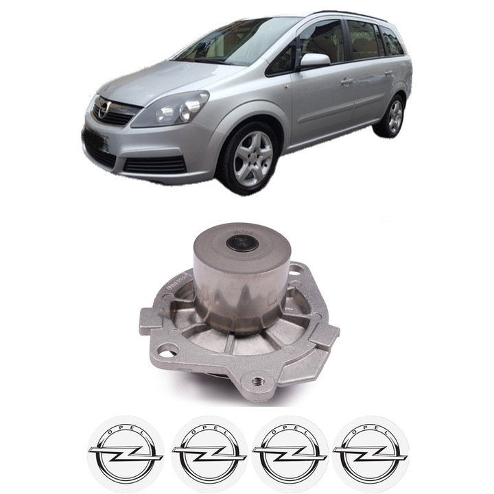 Pompa apa OPEL ZAFIRA B Box Body/MPV (A05) 1.9 CDTI VAN (M75) din 2005-2015 KW 88 CP 120 CMC 1910, Auto, HEPU, 4x Stikere auto cu OPEL