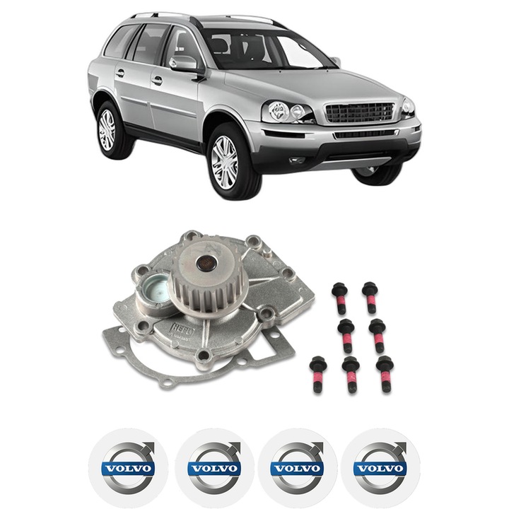 Pompa apa VOLVO XC90 I (275) 2.5 T AWD din 2002-2014 KW 154 CP 209 CMC 2521, Auto, HEPU, 4x Stikere auto cu VOLVO