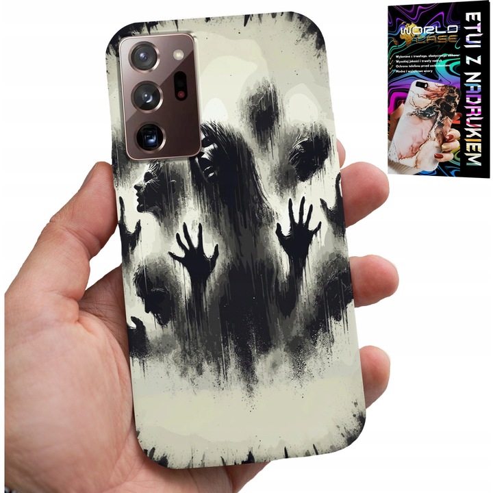 Tok Samsung Note 20 Ultra telefonhoz, World Case, The Walking Dead, színes nyomtatás, szilikon