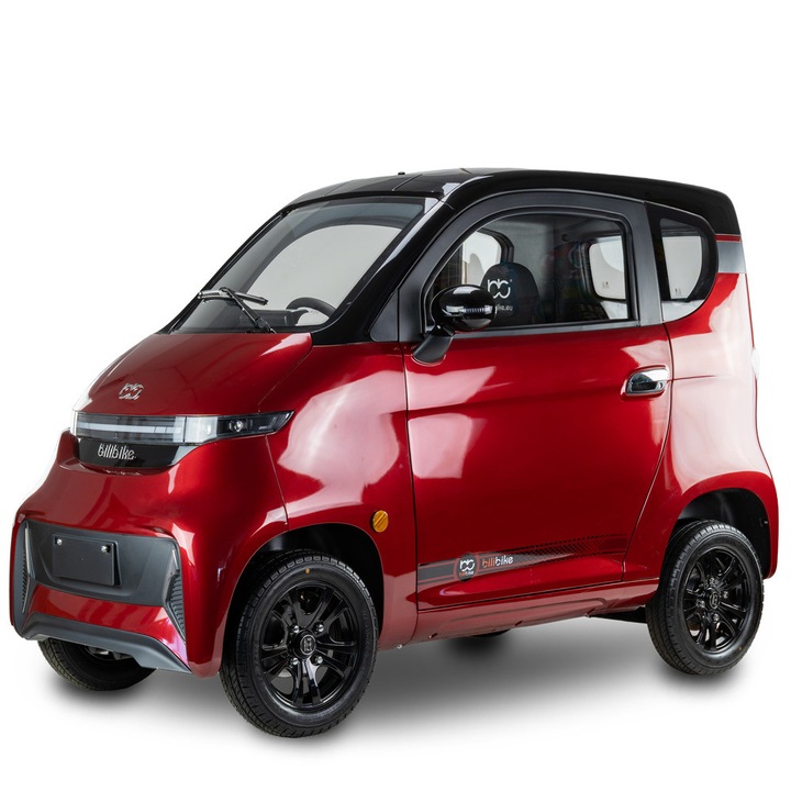 Elektromos autó, zárt elektromos robogó MICRO CAR BILI BIKE SIGMA 4 LIT (LiFePO4), 60V 100Ah 3000W, 45kmh, piros