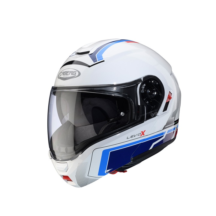 Casca protectie CABERG Levo X Elite, alb/albastru/bleu, marimea S, cu Pinlock in set