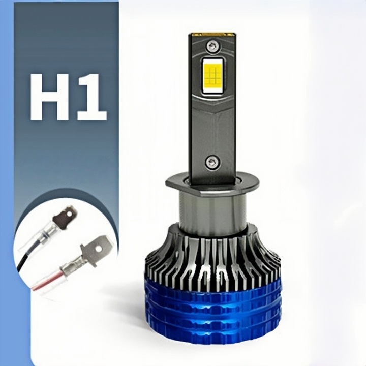 Set 2 Becuri LED pentru Far de Mașină 12V/24V, 6500K, 100000LM