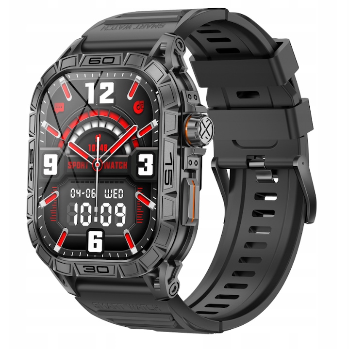 Smartwatch Oromed Oro Lady Gold Next, Ecran IPS 1.09", Bluetooth, Monitorizare Somn, Pulsoximetru, Waterproof IP68 Auriu