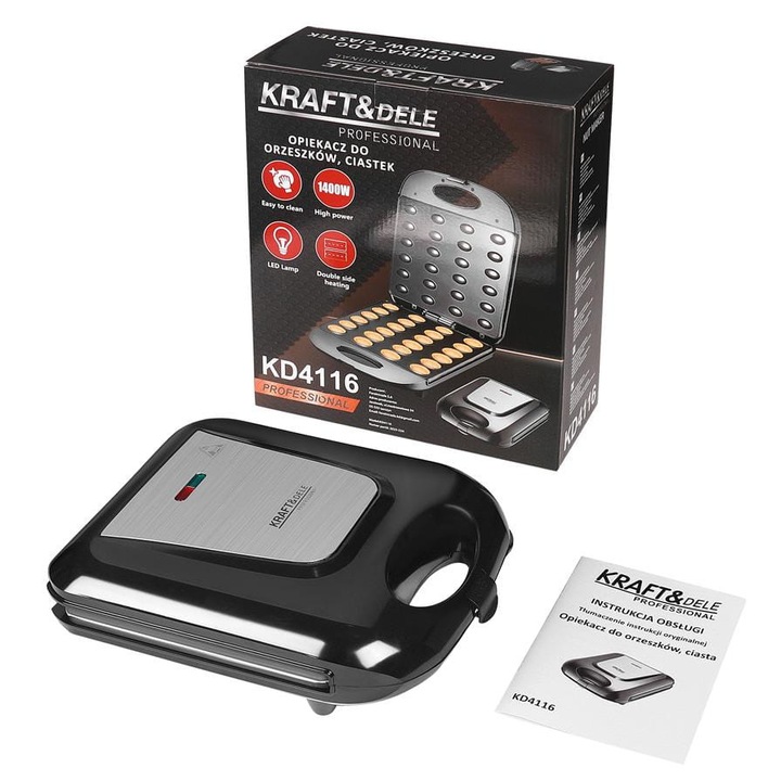 Aparat pentru facut nuci, 1400 W, Kraft&Dele KD4116