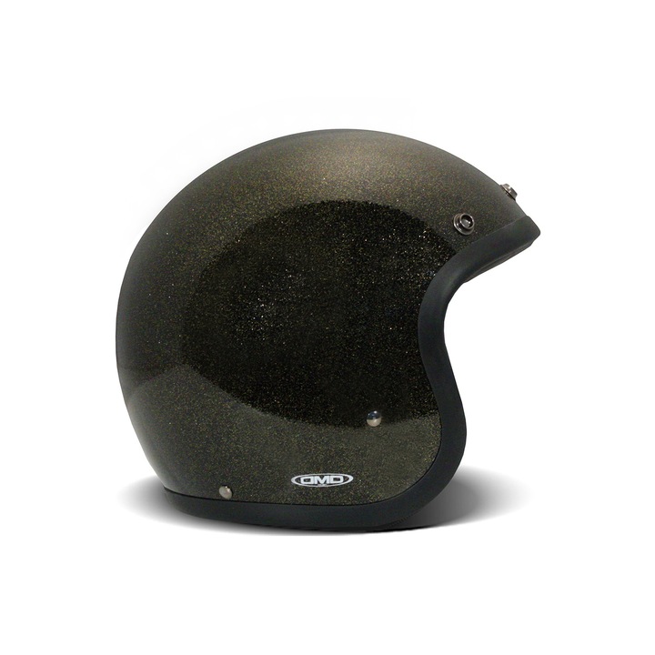 DMD Retro motoros sisak, XL, fényes bronz, vintage design, maximális kényelem
