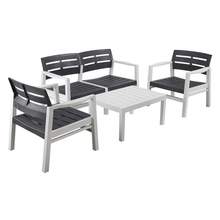 Set gradina Expomob SURABAYA 2-1-1 + masuta, culoare alb