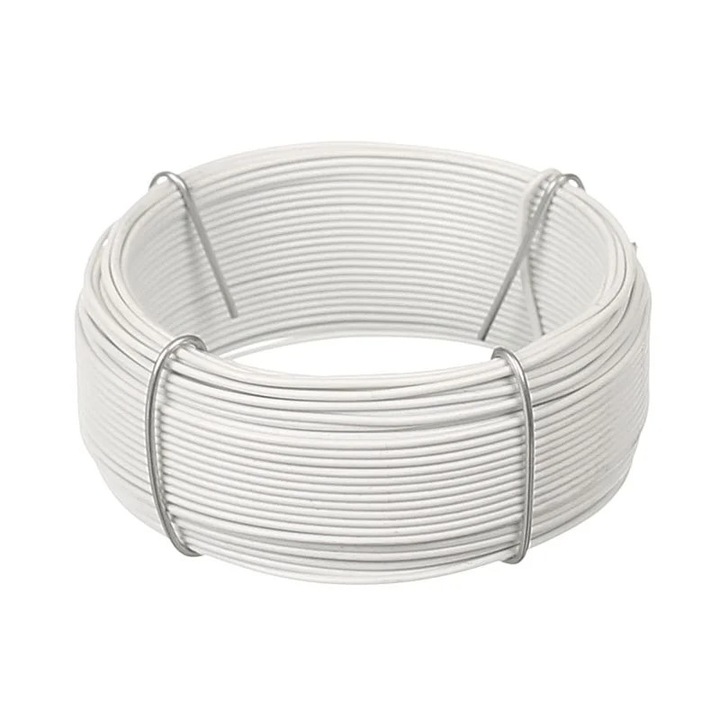 Sarma Otel Plastifiat Ø1.4mm x 30m Alba Rezistenta Max 2.4kg Shopiens®