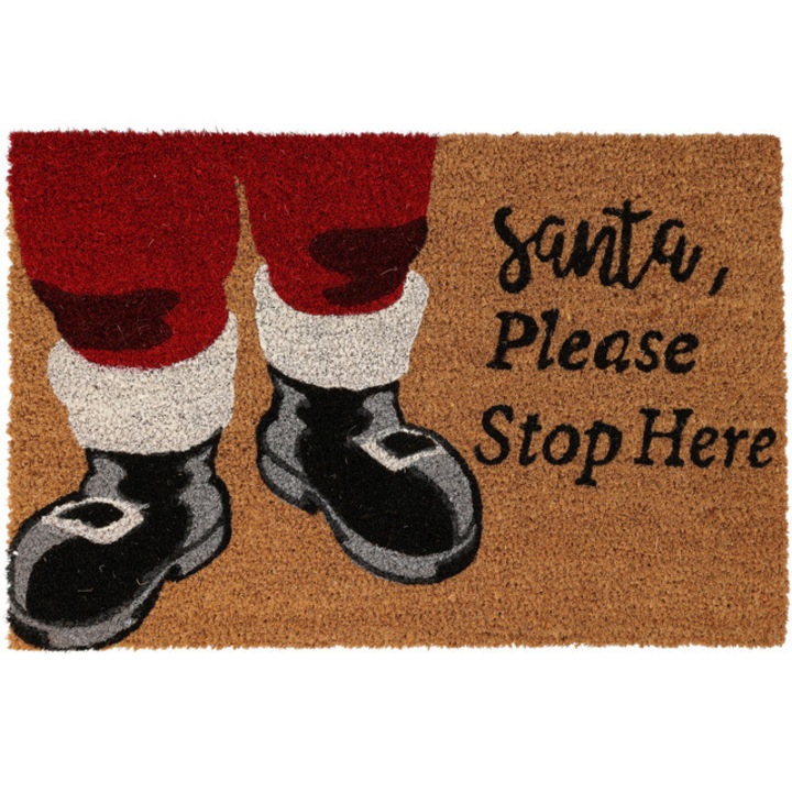 Karácsonyi lábtörlő, Home Styling Collection, 59x39 cm, kókuszrost, 1. modell