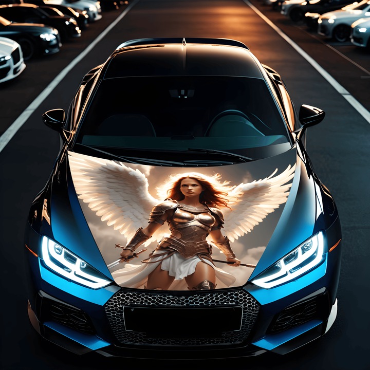 Folie Capota Auto "Hood Art" rezistenta la exterior, marime M (165 x 120cm) - Cod: AVX-CAPOTA-003M